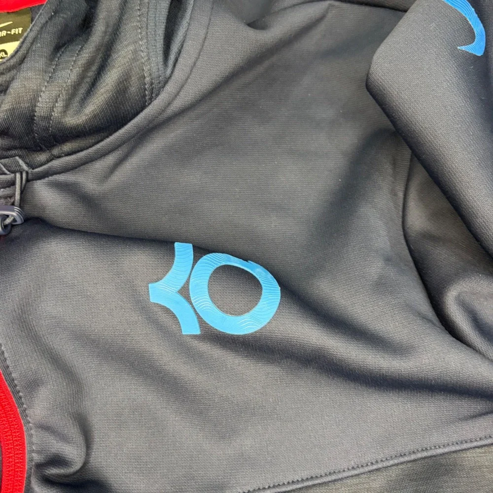 Nike KD Kevin Durant Therma-FIT Full Zip‎ Hoodie Mens XL Navy Blue 618297-410